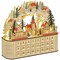 Edge Collections - 17.5" x 4.75" - Brown - Illuminated Christmas Advent Calendar with Drawers - 1 Piece